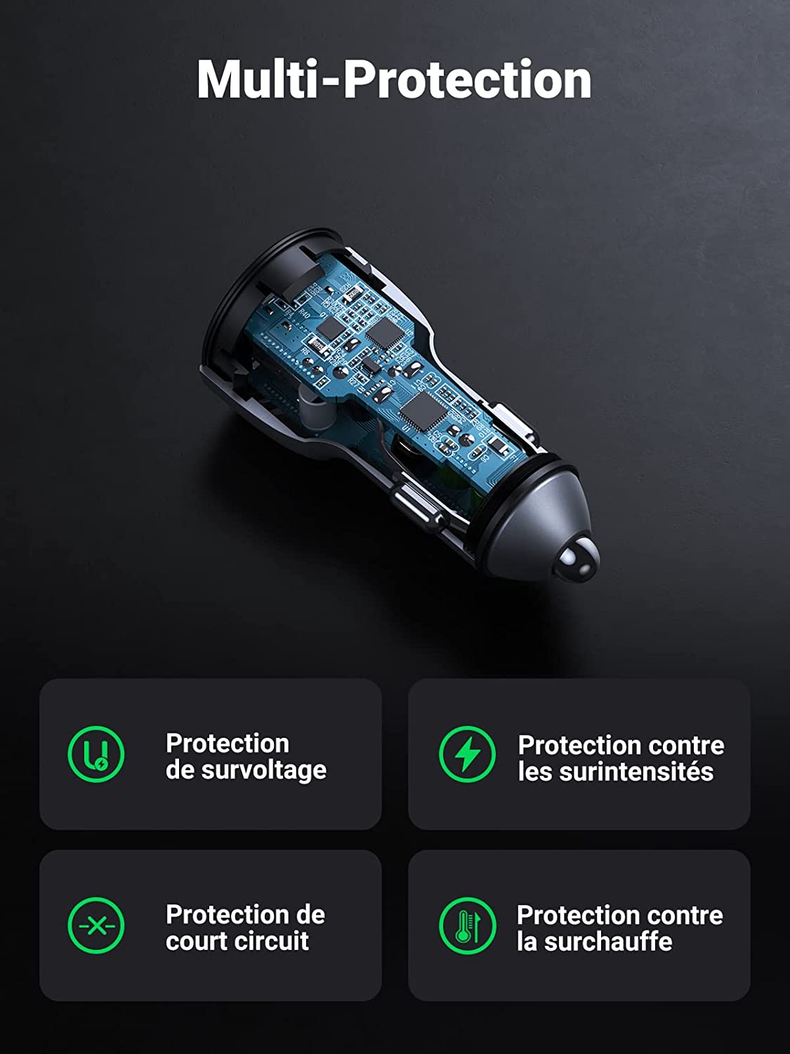 UGREEN-Chargeur-Voiture-Rapide-QC-3.0-2-Ports-USB-36W-Chargeur-Allume-Cigare-Compatible-avec-iPhone-13-Pro-12-Pro-SE-2020-Galaxy-S20-S10-Note-10-iPad-Air-Redmi-Note-10-Pro-6