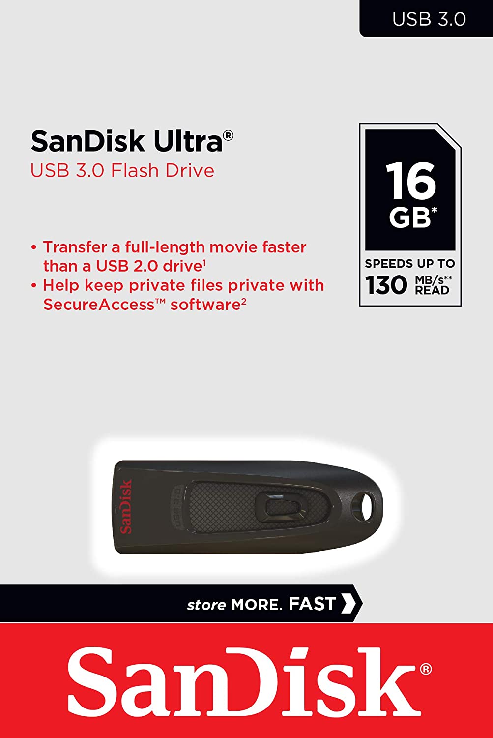 Cle USB SanDisk Ultra 16 Go USB 3.0