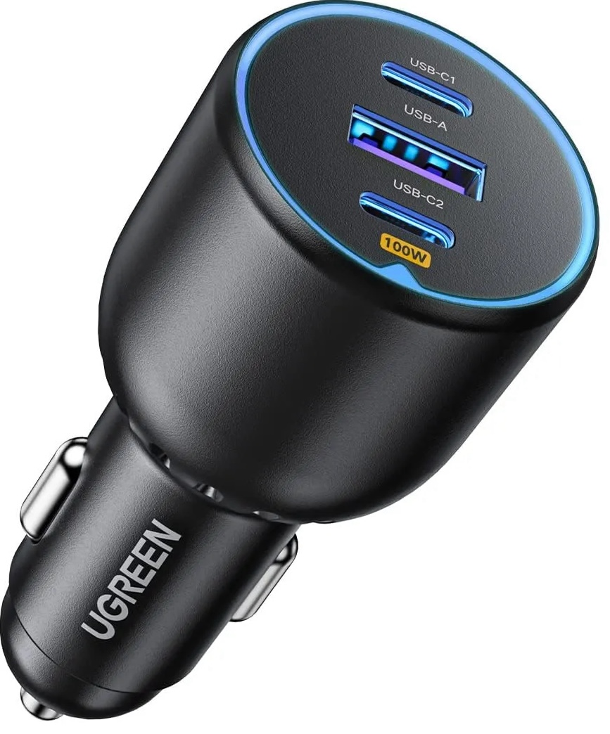 Chargeur allume cigare USB C Ugreen avec trois ports